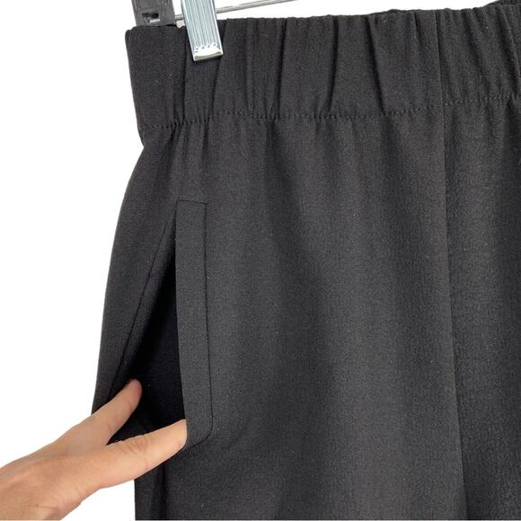 GANNI TAPERED CREPE CLARK PANTS BLACK‎ SZ 34/ US 2 - Picture 4 of 8